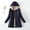 Navy 2, variant on EQWLJWE Womens Puffer Hooded Fleece Lined Jacket Long Puffer Jacket Plus Size Down Coat Cotton Cover Coat Lightweight Down Coat with Hood Winter Jacket