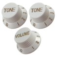 thumbnail image 1 of TISHITA 1 Volume et 2 Tonalités Boutons de Commande pour Guitare Électrique ST Sq Blanc, 1 of 7