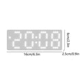 thumbnail image 3 of Xihbxyly Fresh White Face Alarm Clock Room Clock Style Student Alarm Clock Date Temperature Display Three Brightness Settings Adjustable Suitable for School Office Travel Supplies Savings, 3 of 7