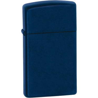Zippo 1639 Slim Navy Matte Metal Refillable Windproof Lighter