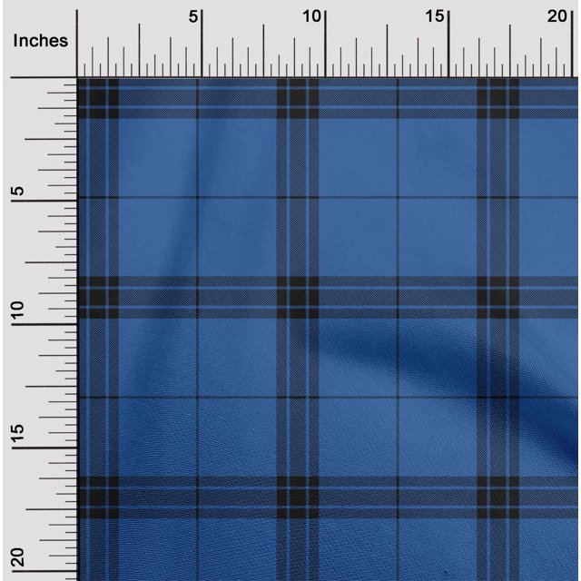 oneOone Polyester Lycra Fabric Tartan Check Fabric Prints By Yard 56 Inch Wide
