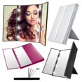 thumbnail image 3 of LED Trifold Makeup Mirror 360 Degree  Fold Led Illuminated Tabletop Vanity Mirror With Lights Adjustable Brightness Lighted Cosmetic Mirrors, 3 of 8