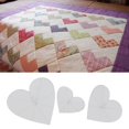 thumbnail image 3 of veasfak Quilting Embroidery Template Free Motion Acrylic Patchwork Cutting Frames Quilt Ruler for Domestic Sewing Machine Pattern Maker DIY Cutting Craft Kit Love, 3 of 9