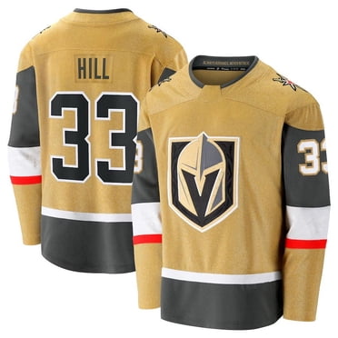 Chandail de Hockey sur Glace pour Homme Vegas Golden Knight Hill 33# Chandail de Joueur de Sport pour Adulte