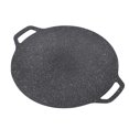 thumbnail image 3 of Poêle de Cuisson en Fonte, Poêle-Gril Antiadhésive Poêle à Crêpes Préassaisonnées Poêle Ronde en Fonte pour la Randonnée, 3 of 7