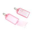 thumbnail image 1 of Porte-clés Étiquette de Nom Sac de Bagage Porte-Clés avec Couvercle Porte-Cartes Suspendu Porte-Clés Portable Chaîne de Clés Visible Support de Classification Étiquette Sac à Main Valise Rouge, 1 of 9