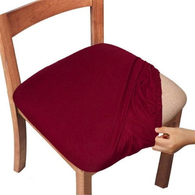 Birdeem Office Chair Cover, High Chair Cover, Solid Color Brushed High Elastic Chair Cover Soft and Comfortable Chair Seat Cover -Proof And- Chair Slipcover Suitable for Dining Chair