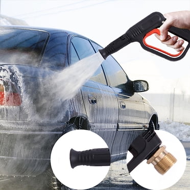 EGNMCR Garden Hose Nozzle, TPR Grip Spray Nozzle High Pressure Water Nozzle With 4 Patterns For Watering Garden, Washing Cars spray washing