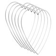 thumbnail image 1 of Unique Bargains Dream Catcher Rings, 6 Pcs Metal Heart Shape Macrame Wreath Floral Ring Hoop, Silver, 1 of 6