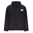 thumbnail image 4 of WRKEKC Women's Thick Plush Jacket Long Sleeve Solid Color Zipper Front Winter Warm Coat, 4 of 6