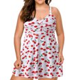 thumbnail image 2 of EGNMCR Bikini Set Swimsuits For Women Two Piece Bathing Suits Floral Print Tank Tops With Boyshorts Swimming Suits, 2 of 8
