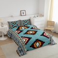 thumbnail image 3 of Erosebridal Aztec Bedding King Comforter Set for Adult, Rustic Bear Down Comforter, Geometric Stripe Decor, 3pcs, 3 of 7