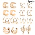 thumbnail image 3 of 8 Paires de Boucles d'Oreilles Créatives Clip Cartilage Non Percées, 3 of 10