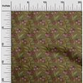 thumbnail image 1 of oneOone Viscose Chiffon Fabric Leaves & Floral Block Decor Fabric Printed BTY 42 Inch Wide, 1 of 4