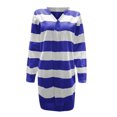 thumbnail image 4 of Long Cardigan pour Femmes Mode Femmes Décontracté Rayures Patchwork Manches Longues Chandail Cardigan Blouse Hauts Décontractés pour Femmes Hauts de Mode pour Femmes Hauts pour Femmes Décontractés, 4 of 5