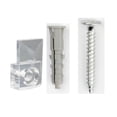 thumbnail image 5 of Hometrends Clips et vis décoratifs robustes pour miroir. Clips en plastique pour montage mural. Six (6) ensembles de quincaillerie inclus. Recommandés pour les miroirs d’une épaisseur de 1/4 po., 5 of 5