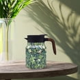 thumbnail image 4 of Floral Pattern Tea Pot with Built-In Infuser - Stainless Steel Thermal Carafe for Hot Drinks Mini Hot Coffee Pot with Lid, 4 of 4