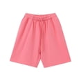 thumbnail image 3 of FcBaudy Mens Shorts, Shorts Men Men's Solid Color Fashionable Casual Washed Loose Pocket Drawstring Waist Sports Running Shorts Man Polyester Trousers, 3 of 7