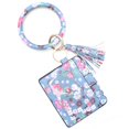 thumbnail image 1 of RKSTN Keychain Large Bracelet Keychain Card Tassel Bangle Key Ring Wristban With Wallet Keychain, 1 of 2
