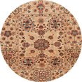 thumbnail image 1 of Ahgly Company Indoor Round Abstract Red Oriental Area Rugs, 4' Round, 1 of 6