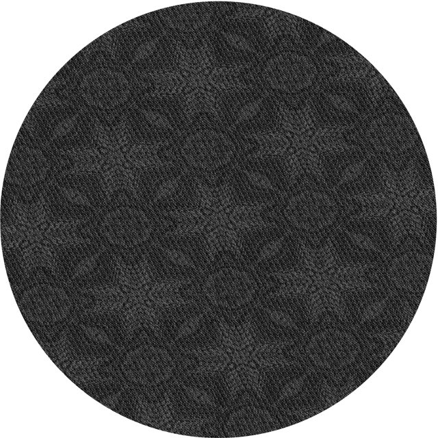 Ahgly Company Tapis d'Intérieur Lavable en Machine, Carré Transitionnel, Zone Grise de Minuit, Carré de 3'