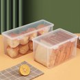 thumbnail image 4 of Miangastore Toast Storage Box Bread Container Transparent Bread Box Plastic Bread Box Fresh Keeping Box, 4 of 8