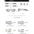 thumbnail image 4 of FEISEDY Classic Polarized Photochromic Sunglasses Driving Photosensitive Glasses B2444, 4 of 5