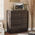 thumbnail image 2 of Baxton Studio Commode de Rangement Moderne et Contemporaine en Bois Brun Espresso à 3 Tiroirs Decon, 2 of 6