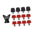 thumbnail image 3 of Lipstore 12 Pcs Crampons de Chaussures de Soccer, Crampons de Chaussures de Rugby M6 à Vis Filetée Crampons de Bottes de Soccer Crampons de Bottes de Soccer pour Espadrilles Athlétiques Noir 11mm Rouge 8mm, 3 of 8