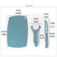 thumbnail image 3 of Oleegame 1PC Vegetable Peeler Stainless Steel Ceramic Set With Fruit Vegetable Peeler Knife Mini Cutting Board Colorful Kitchen Tools 3PCS, 3 of 4
