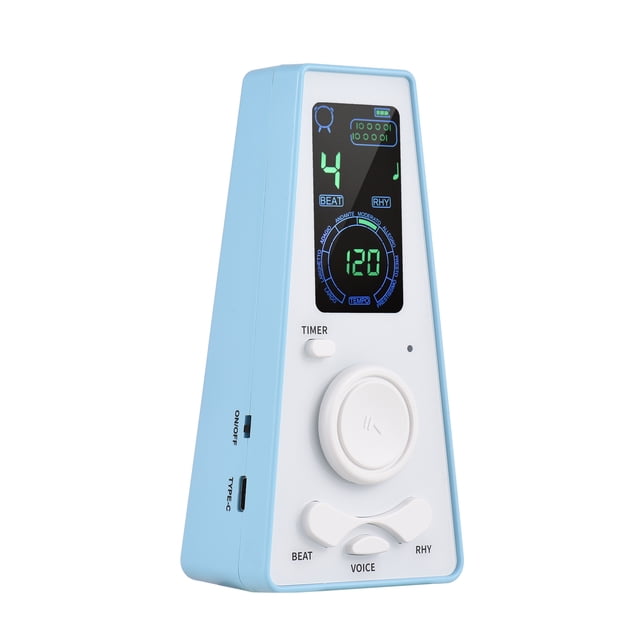 Arealer Electronic Digital Metronome with Timer Universal Electronic Metronome with and Beat Speed Control, Battery or USB Cable Powered, for Guitar Piano Violin Drum