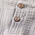 thumbnail image 4 of Birdeem Chemises pour Filles Mode Filles et Garçons Hauts Décontractés à Manches Longues Col Rond Col Bouton Ensembles de Pantalons Longs Unis, 4 of 12