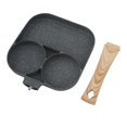 thumbnail image 2 of Divided Grill Frying Pan, Energy Saving Oil Free Healthy Uniform Heating Egg Burger Cooker  For Pancakes For Making Breakfast, 2 of 8