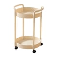 thumbnail image 2 of Table d'Appoint Étagère de Rangement Table Basse Table de Chevet Chariot de Rangement Support de Rangement Mobile pour Chambre Salon Bureau Assemblage Requis, 2 of 6