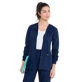 thumbnail image 1 of Landau Essentials Veste d'Uniforme Médicale pour Femmes, Coupe Classique et Décontractée, Col Rond, 4 Poches, 1 of 1