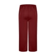 thumbnail image 4 of Erwazi Sweatpants for Men Wide Leg Drawstring Elastic Waist Open Bottom Athletic Pants Solid Casual Comfy Running Trousers with Pockets, 4 of 5