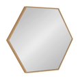thumbnail image 1 of Kate and Laurel Rhodes Miroir Mural Hexagonal Moderne, 22 x 25, Naturel, Miroir Géométrique Chic pour Mur, 1 of 7