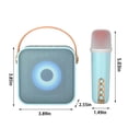 thumbnail image 3 of Birdeem Wireless Microphone for Home Audio Karaoke Machine, Bluetooth 5.3 Rechargeable Pa System Stage Subwoofer, Portable Microphone Speaker, 3 of 12
