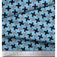 thumbnail image 2 of Soimoi Georgette Viscose Fabric Abstract Geometric Print Fabric by The Yard 42 Inch Wide, 2 of 3