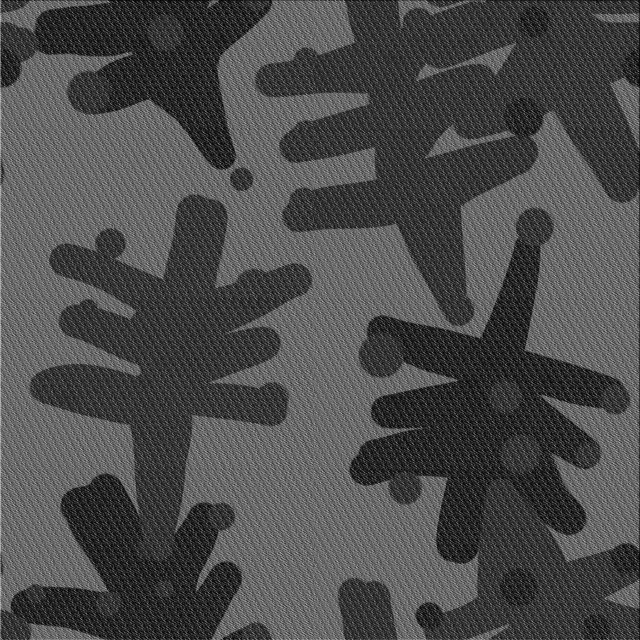Ahgly Tapis d'Intérieur Lavable en Machine Carré Transitionnel Charbon Noir, 7 Pieds Carré