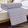 thumbnail image 4 of Jubipavy Matelas pour Toutes les Saisons Coussin Doux Tapis Antidérapant Format Lit Double, 4 of 8