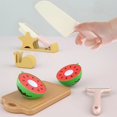 thumbnail image 4 of New Simulation Kitchen Pretend Toy Classic Game Montessori Educational Toy For Children Kids Gift Cutting Fruit Vegetable Set, 4 of 7