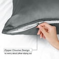 thumbnail image 2 of Unique Bargains Satin Pillowcase Zippered Silky Sateen, 2 of 8