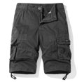 thumbnail image 2 of FAIWAD Men's Casual Elastic Waist Zipper Multi-Pockets Short Pants Drawstring Hem Loose Outdoor Shorts, 2 of 7