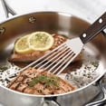 thumbnail image 4 of TIELUTT Stainless Steel Fish Turner Fish Spatula Thin Edged Design Kitchen Metal Spatula Disc Cooker and Stand Food for Serving Clam for Baking Large Chef Locking Kitchen Appliances for Cooking Meat, 4 of 5