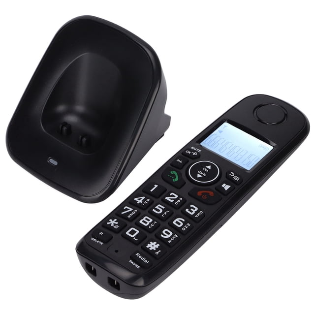 Système de Téléphone Sans Fil Extensible, Haut-Parleur Sans Fil D1001 Combiné Multifonction Sans Fil Téléphone Portatif Performance Fiable
