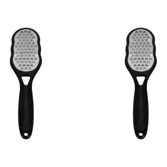 Decodeary Professional Foot files Stainless Steel Plate Large Tools for Heels new Black 236x65x30mm 2Set
