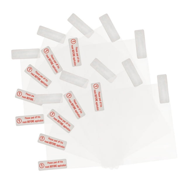 HLONK12pcs Clear Static Cling Window Film For Car Dash Cam Double-Sided Adhesive Tape Transparent Electrostatic Stickers Clear Static Cling Films