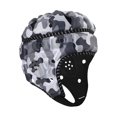 thumbnail image 3 of DYNWAVECA Rugby Helmet Scrum Cap Football Helmet for Goalkeeper Hat Gift Flag Football Black White, 3 of 10