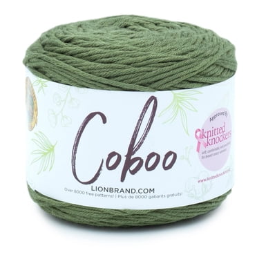 Fil Lion Brand Coboo® Olive Fil de Coton Bambou #3 léger/ DK 100g/ 212m